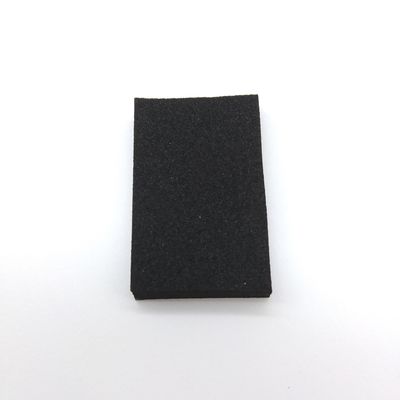 Mousse en caoutchouc noire de FDA de silicium noir bande en caoutchouc de double face de 32mm x de 5mm d'un côté
